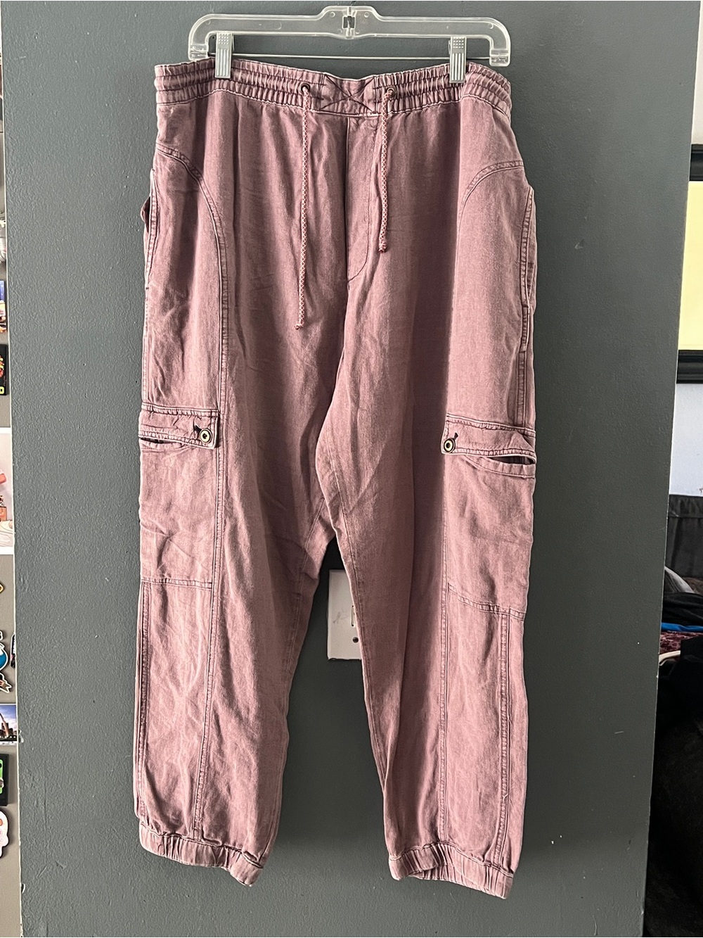 Anthropologie linen blend pants